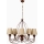 Lampadario a catena CLASSIC 5xE14/40W/230V bronzo/beige