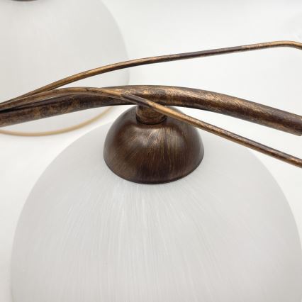 Lampadario a catena COBRA 5xE27/60W/230V bronzo/patina