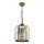 Lampadario a catena CRYSTALLINE 1xE27/6W/230V bronzo