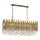 Lampadario a catena CRYSTALLINE 8xE27/40W/230V ottone