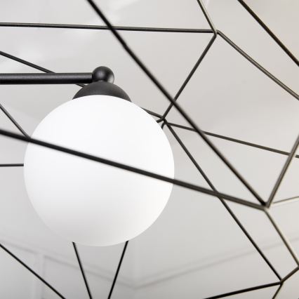 Lampadario a catena DEXA 3xG9/10W/230V nero