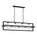 Lampadario a catena DIEGO 4xE14/40W/230V nero