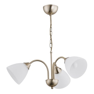 Lampadario a catena ENIGMA 3xE14/10W/230V bronzo
