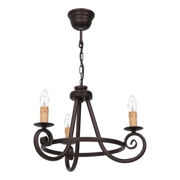 Lampadario a catena FAUST 3xE14/15W/230V
