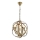 Lampadario a catena IRONBALL 3xE27/40W/230V dorato