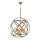 Lampadario a catena IRONBALL 6xE27/40W/230V dorato