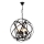 Lampadario a catena IRONBALL 6xE27/40W/230V nero