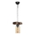 Lampadario a catena JASMIN 1xE27/40W/230V marrone/beige