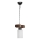 Lampadario a catena JASMIN 1xE27/40W/230V marrone/bianco