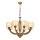Lampadario a catena LAHORE 8xE27/40W/230V bronzo