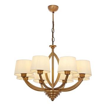 Lampadario a catena LAHORE 8xE27/40W/230V bronzo