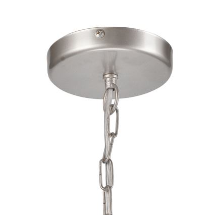 Lampadario a catena ORLANDO 4xE27/60W/230V argento