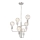 Lampadario a catena ORLANDO 6xE27/60W/230V argento