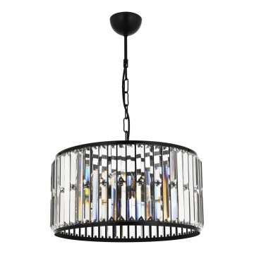 Lampadario a catena PUNE 3xE27/40W/230V nero