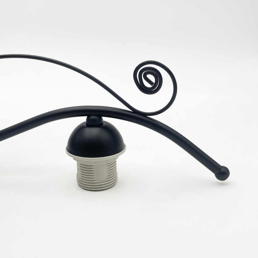 Lampadario a catena RETRO 3xE27/60W/230V nero/bianco