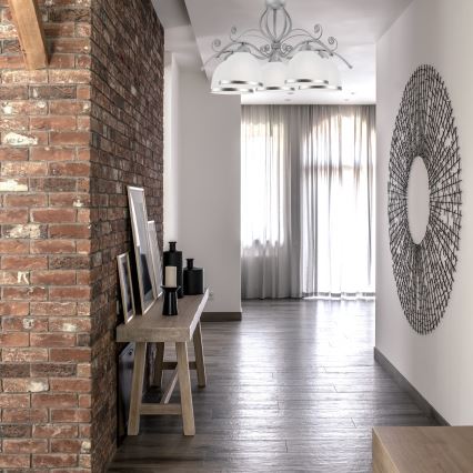 Lampadario a catena RETRO II 5xE27/60W/230V argento