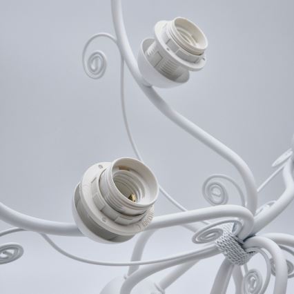 Lampadario a catena RETRO II 5xE27/60W/230V bianco