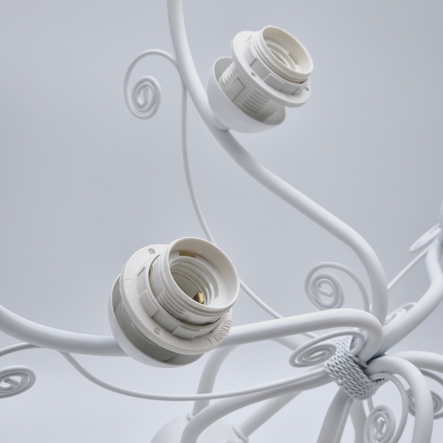 Lampadario a catena RETRO II 5xE27/60W/230V bianco