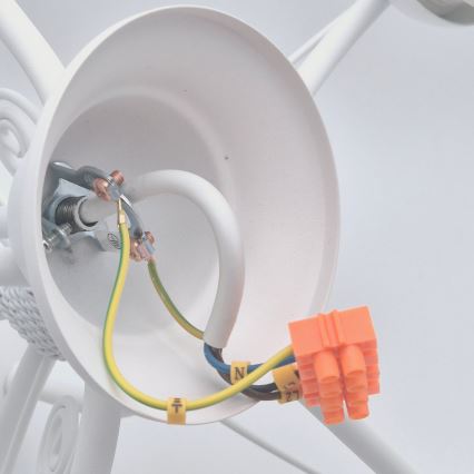 Lampadario a catena RETRO II 5xE27/60W/230V bianco