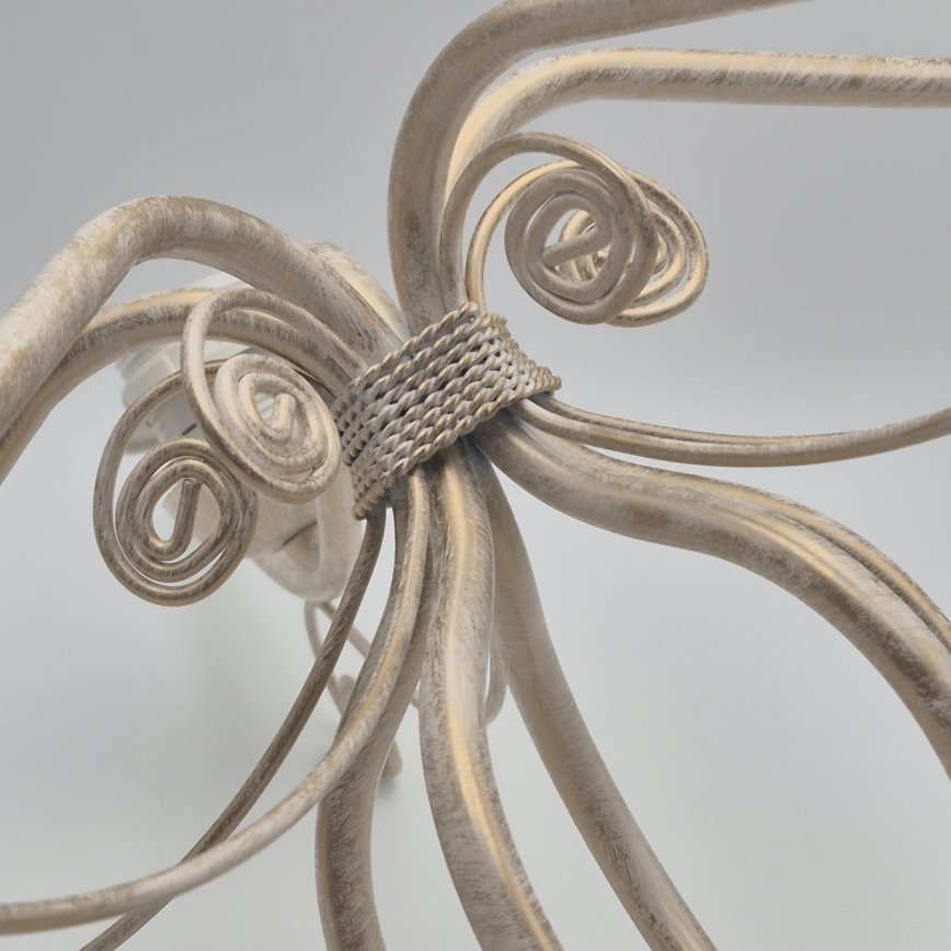 Lampadario a catena RETRO II 5xE27/60W/230V bianco patinato