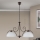 Lampadario a catena RULA 2xE27/40W/230V bianco/bronzo