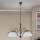 Lampadario a catena RULA 3xE27/40W/230V Ø 70 cm bianco/bronzo