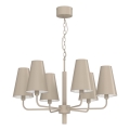 Lampadario a catena TORTOLA 6xE14/15W/230V beige
