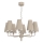 Lampadario a catena TORTOLA 8xE14/15W/230V beige