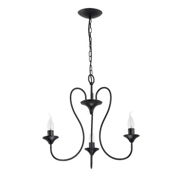 Lampadario a catena UNITY 3xE14/10W/230V nero