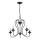 Lampadario a catena UNITY 5xE14/10W/230V nero