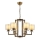 Lampadario a catena VARANA 6xE27/40W/230V bronzo