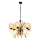 Lampadario a catena VARANA 6xE27/40W/230V nero/oro