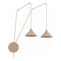 Lampadario a cavo ABRAMO 2xE27/15W/230V beige