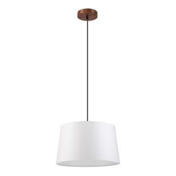 Lampadario a cavo AIDA 1xE27/60W/230V Ø 35 cm rovere/noce/bianco