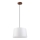Lampadario a cavo AIDA 1xE27/60W/230V Ø 35 cm rovere/noce/bianco