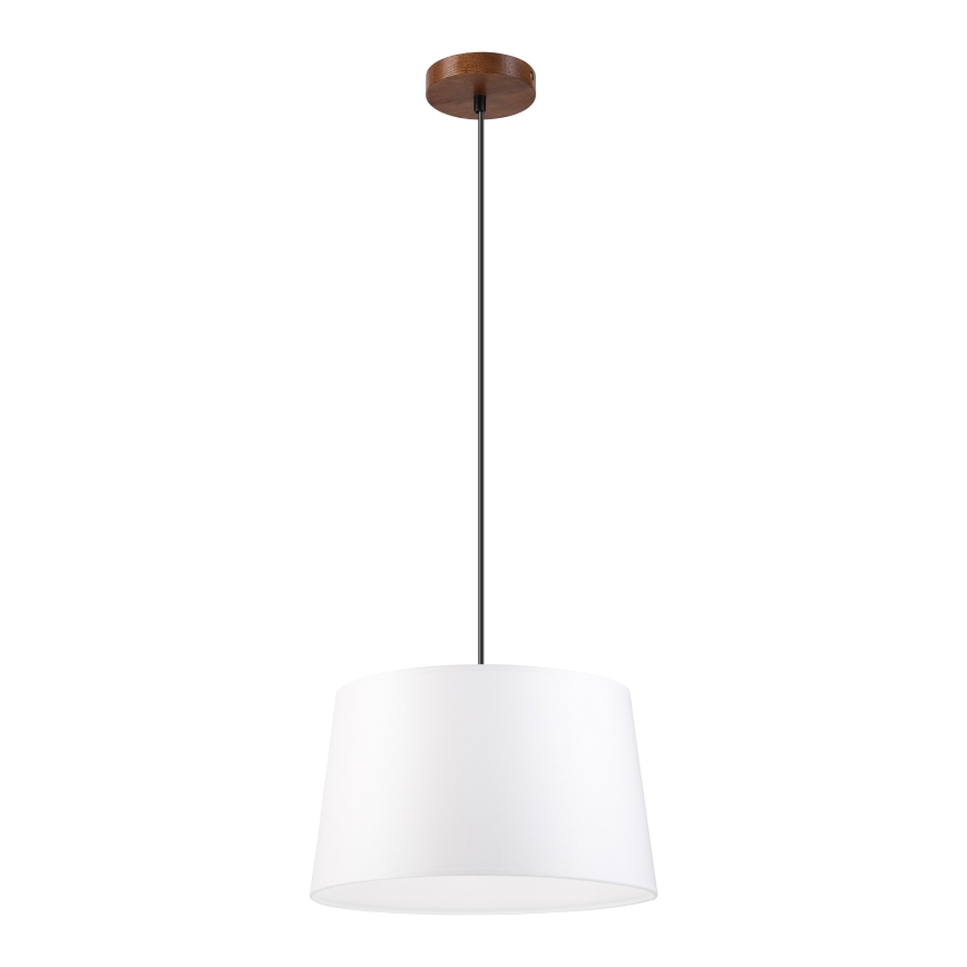 Lampadario a cavo AIDA 1xE27/60W/230V Ø 35 cm rovere/noce/bianco
