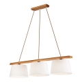Lampadario a cavo AIDA 3xE27/60W/230V rovere
