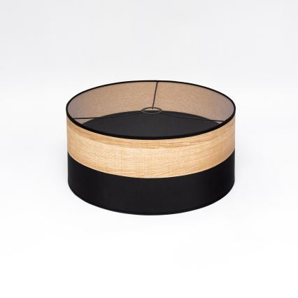 Lampadario a cavo ALBA 1xE27/15W/230V Ø 45 cm nero/marrone