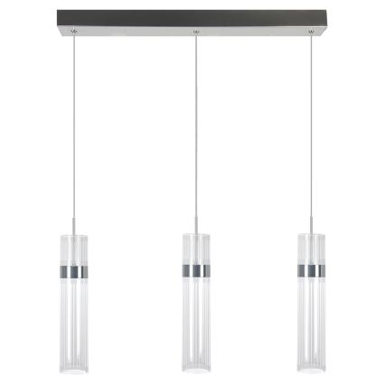 Lampadario a cavo AMBIENTE 3xLED/6W/230V 3000/4000/6000K cromo lucido