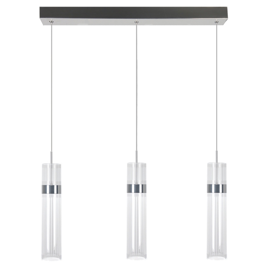 Lampadario a cavo AMBIENTE 3xLED/6W/230V 3000/4000/6000K cromo lucido