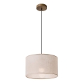 Lampadario a cavo ANTONIO 1xE27/60W/230V faggio