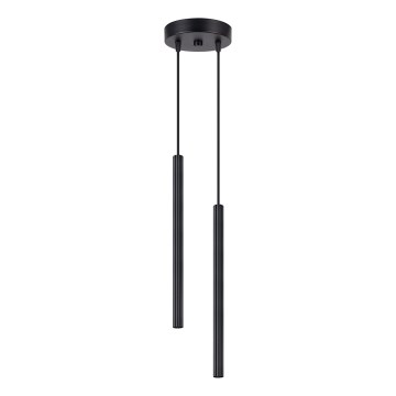 Lampadario a cavo ARCHE 2xG9/8W/230V nero