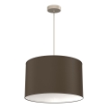 Lampadario a cavo ARDEN 1xE27/15W/230V Ø 40 cm beige/marrone