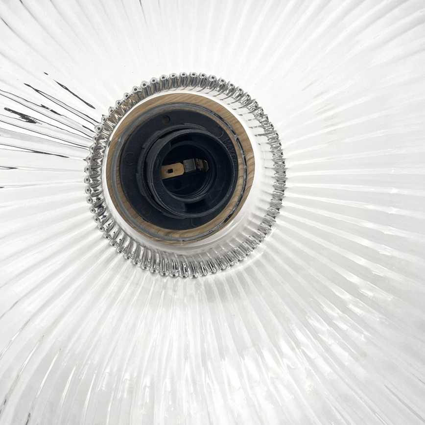 Lampadario a cavo ASTA 1xE27/60W/230V Ø 28 cm rovere