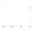 Lampadario a cavo AURA 4xGX53/10W/230V bianco