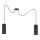 Lampadario a cavo AVALO 2xE27/60W/230V ragno marrone/rame
