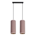 Lampadario a cavo AVALO 2xE27/60W/230V rosa/rame