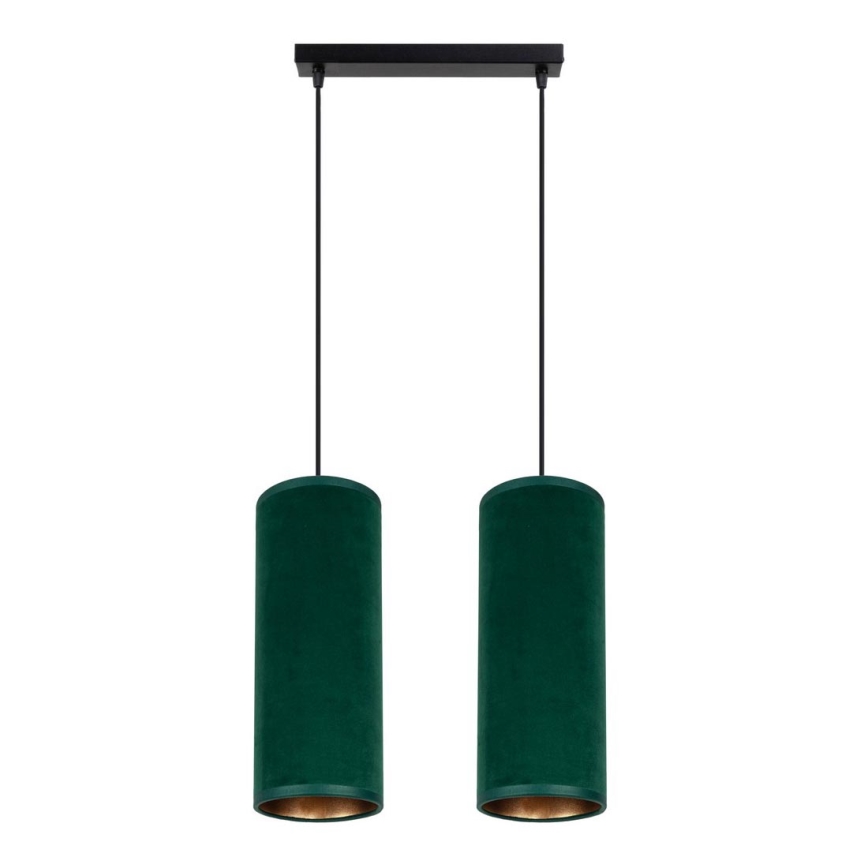 Lampadario a cavo AVALO 2xE27/60W/230V verde/rame