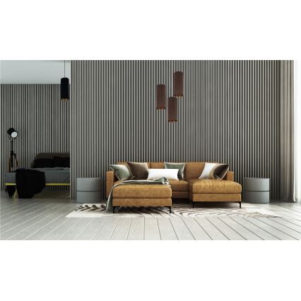 Lampadario a cavo AVALO 3xE27/60W/230V diam. 35 cm marrone/rame