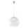 Lampadario a cavo BALL 1xE27/15W/230V Ø 30 cm trasparente/cromo lucido